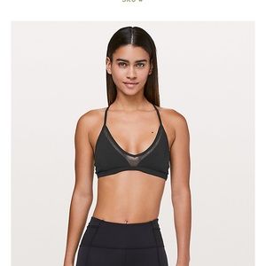 NEW Lululemon state of flow black bra size 4